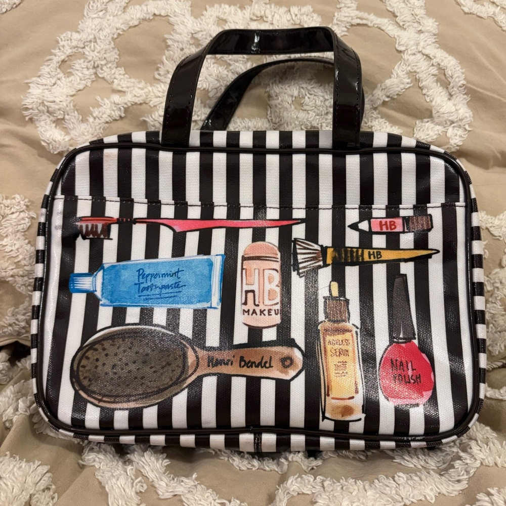 Henri Bendel Illustrated Hanging Toiletry Travel Cosmetic Case